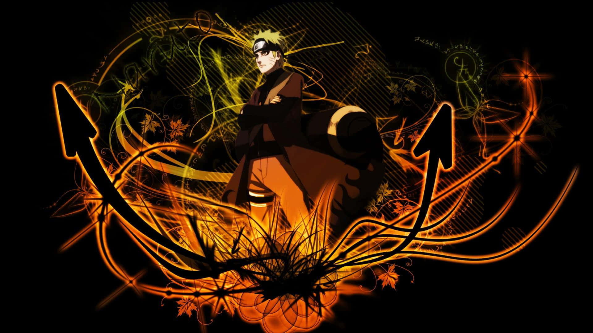 Intense Naruto Sage Mode Action Wallpaper
