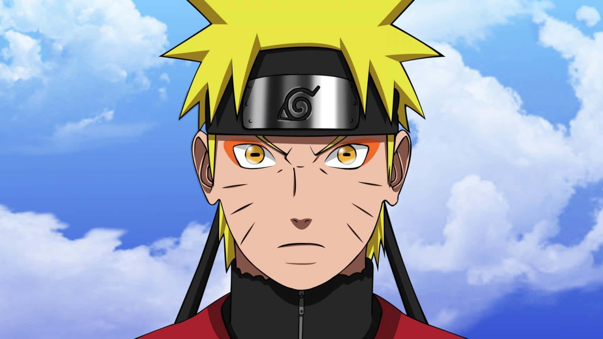 Naruto Uzumaki displaying his powerful Sage Mode Wallpaper