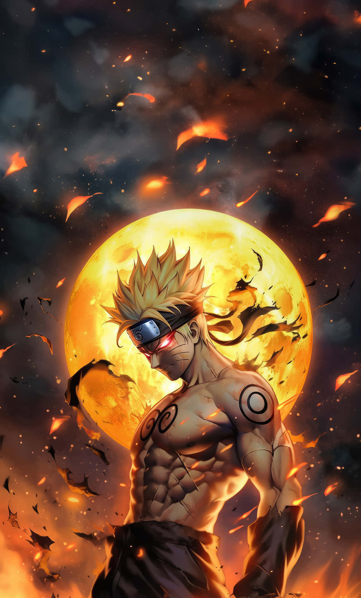 Naruto_ Sage_ Mode_ Full_ Moon_ Background Wallpaper