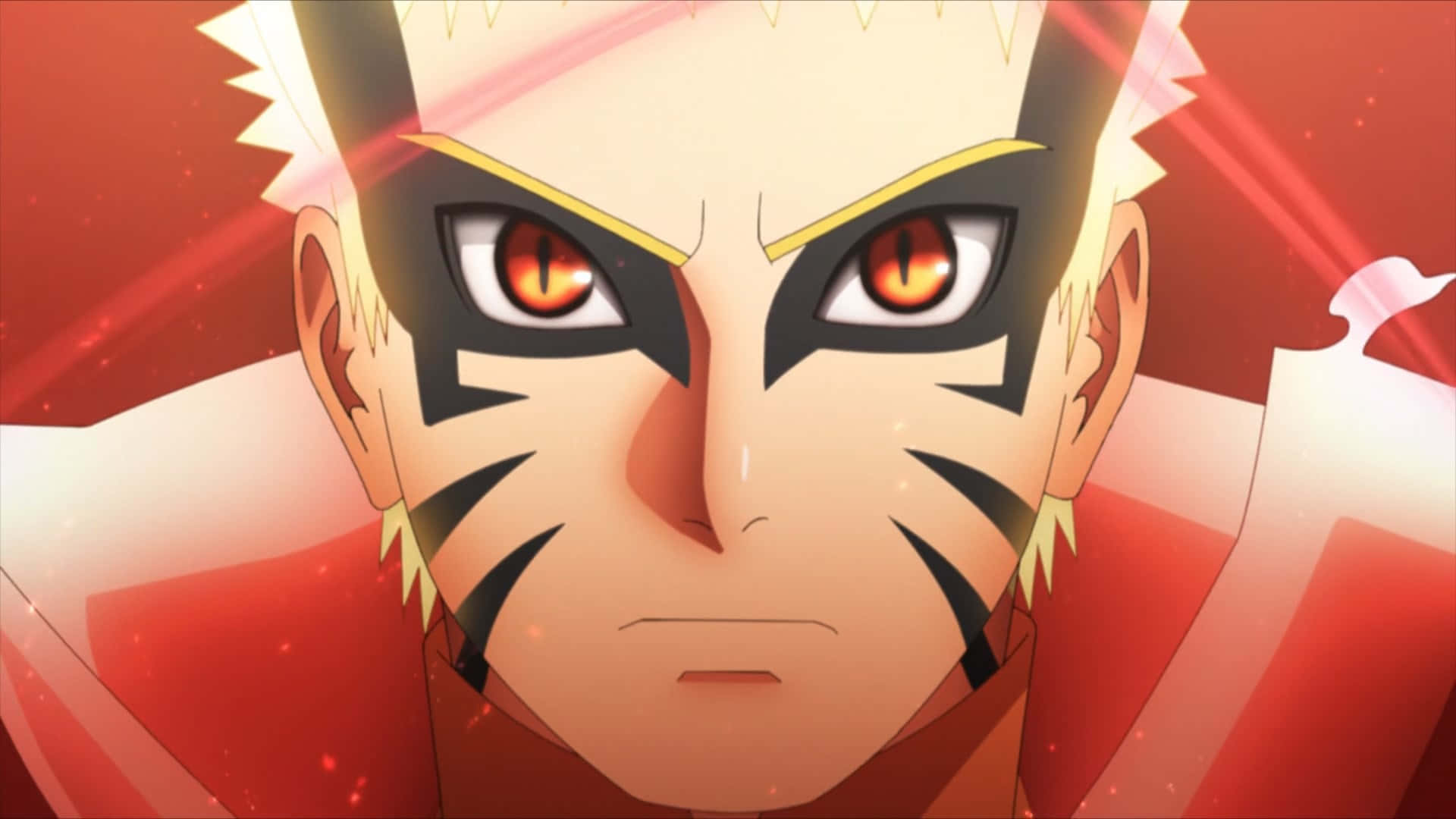 Naruto Sage Mode Red Background Wallpaper