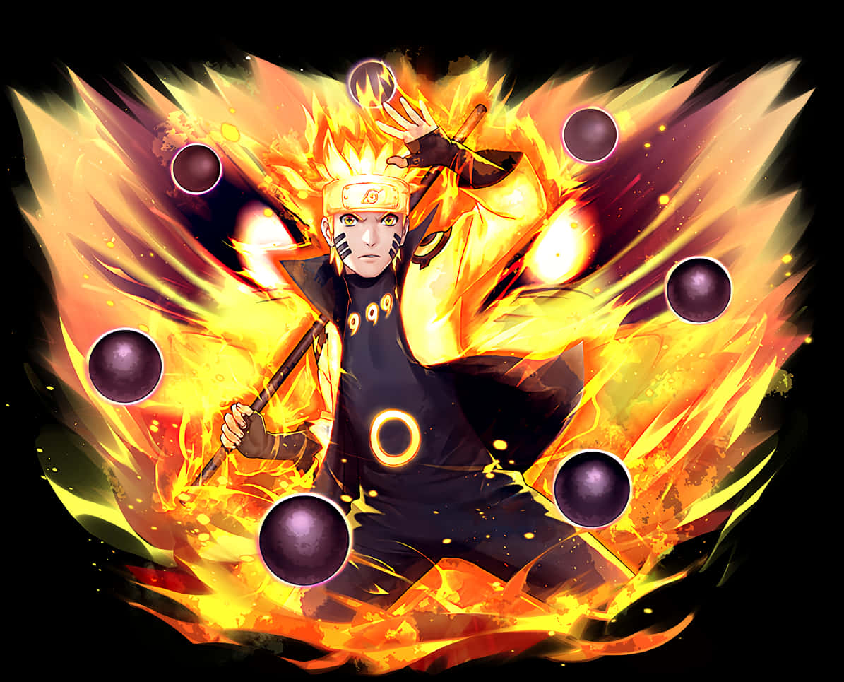 Naruto Sage Of Six Paths Endowed Fiery Power Wallpaper Wallpaper