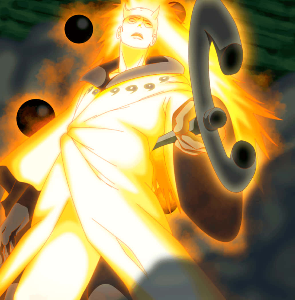 Naruto Sage Of Six Paths Glowing Power Weapon Wallpaper Wallpaper