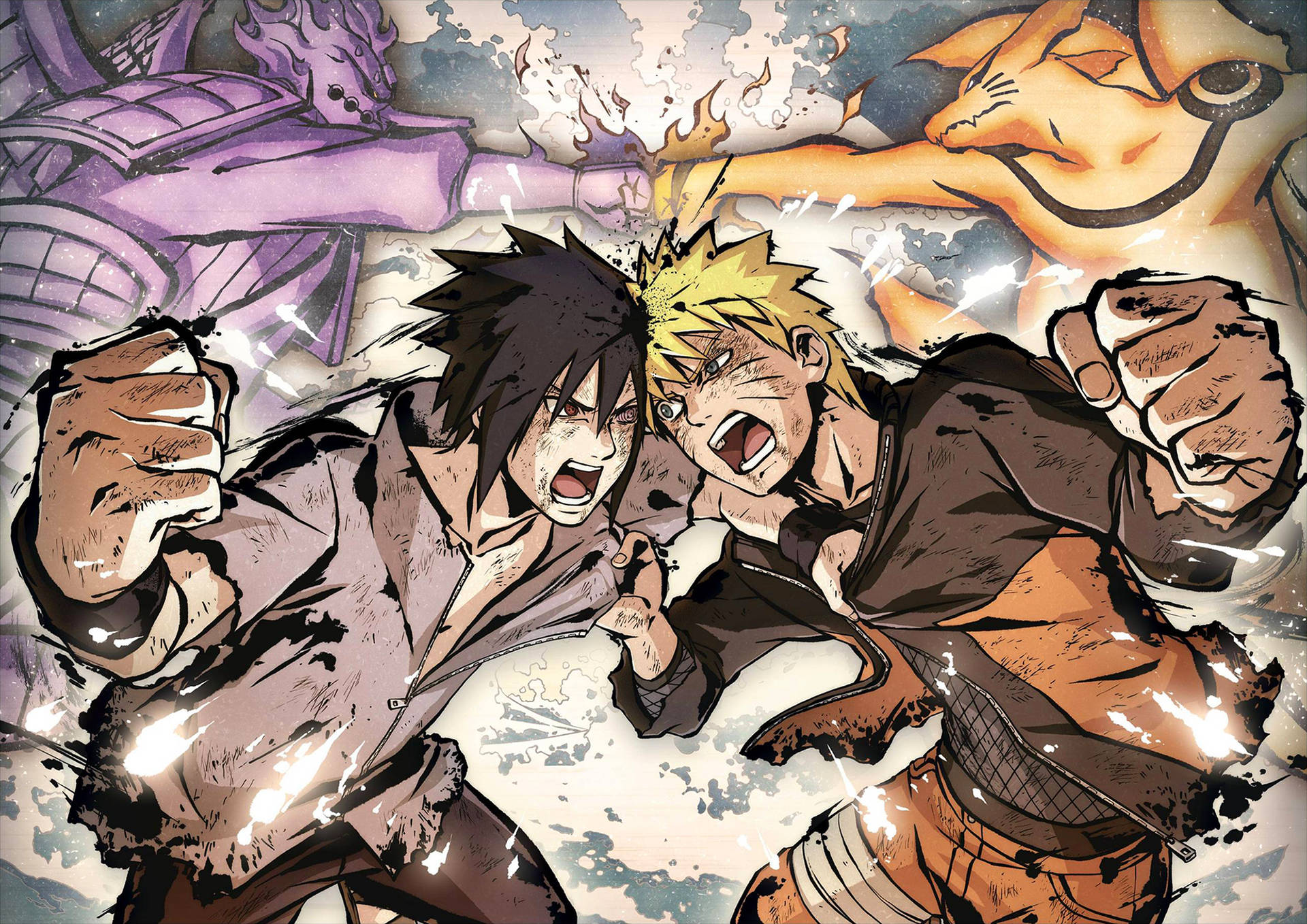 Naruto Vs Sasuke Shippuden Final Battle Anime Poster