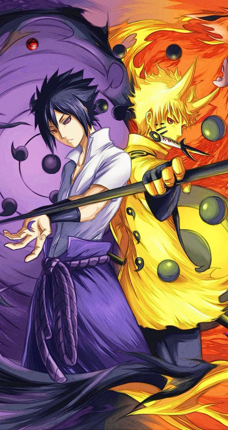 Naruto Sasuke Cell Phone Image Wallpaper