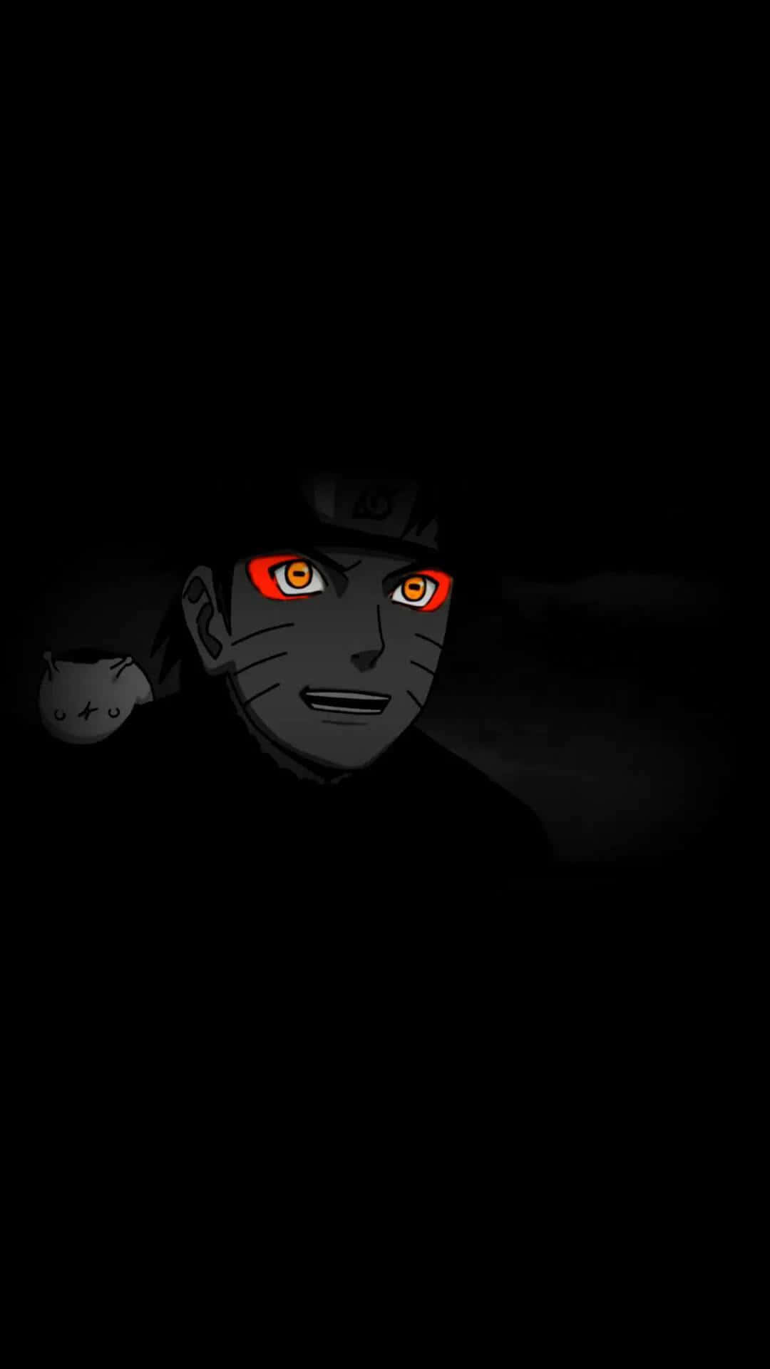 Naruto Sharingan Glow Dark Background Wallpaper