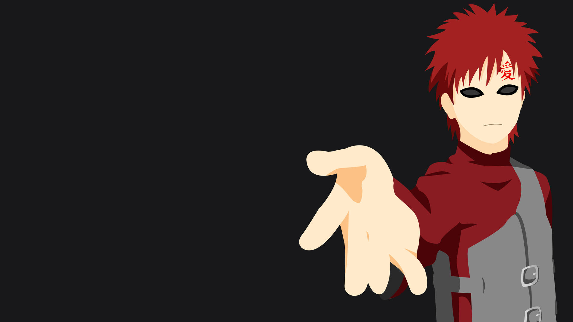 Download Gaara Of The Desert Naruto Black Wallpaper