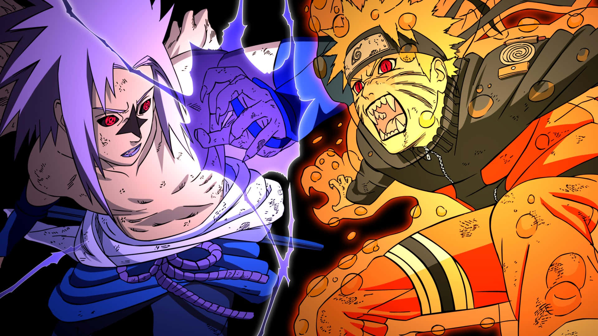 billeder af Naruto Shippuden som baggrundsdesign.