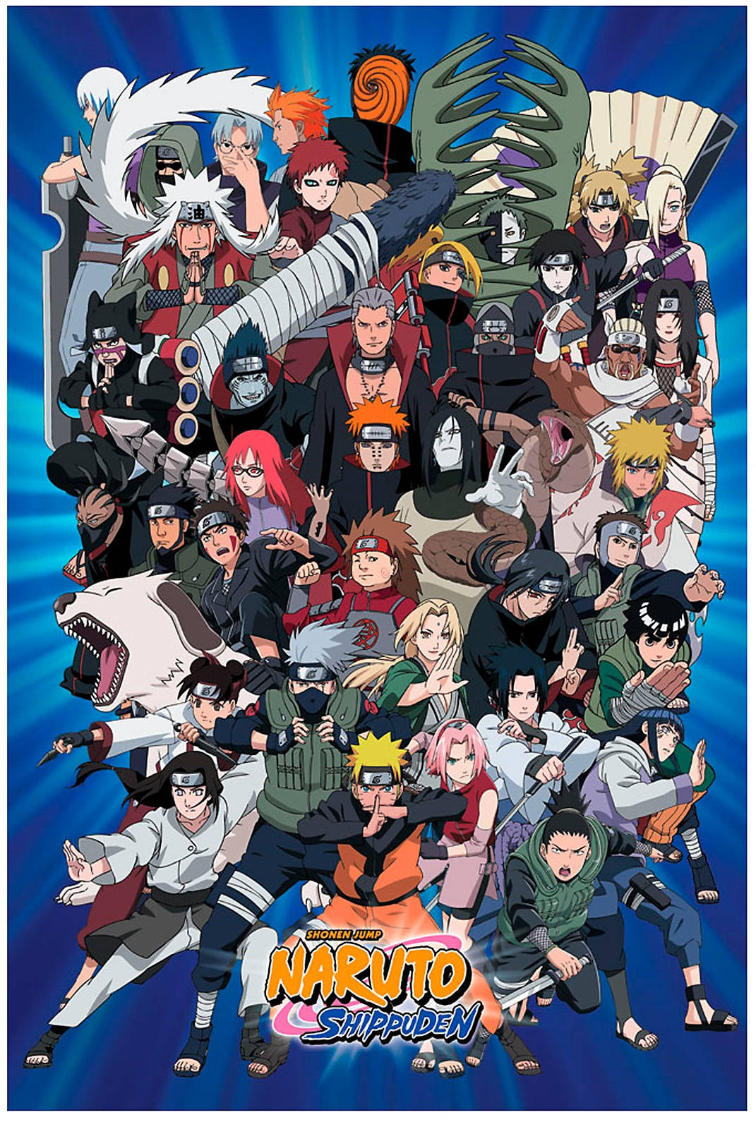 Naruto Shippuden Karakterer Plakat Tapet Wallpaper