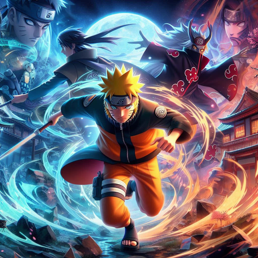Naruto Shippuden Epic Battle Artwork Wallpaper