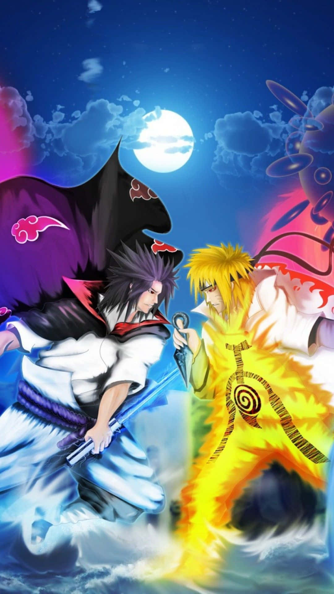 Immerse yourself in the world of Naruto Shippuden on your Iphone Wallpaper