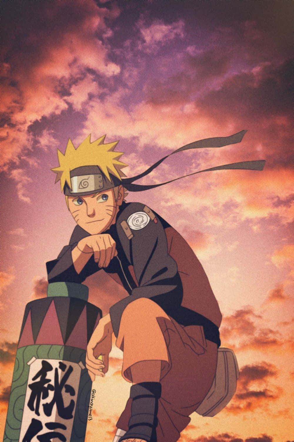 Get lost in the world of the ever popular anime series Naruto Shippuden with this wallart for your iPhone Wallpaper