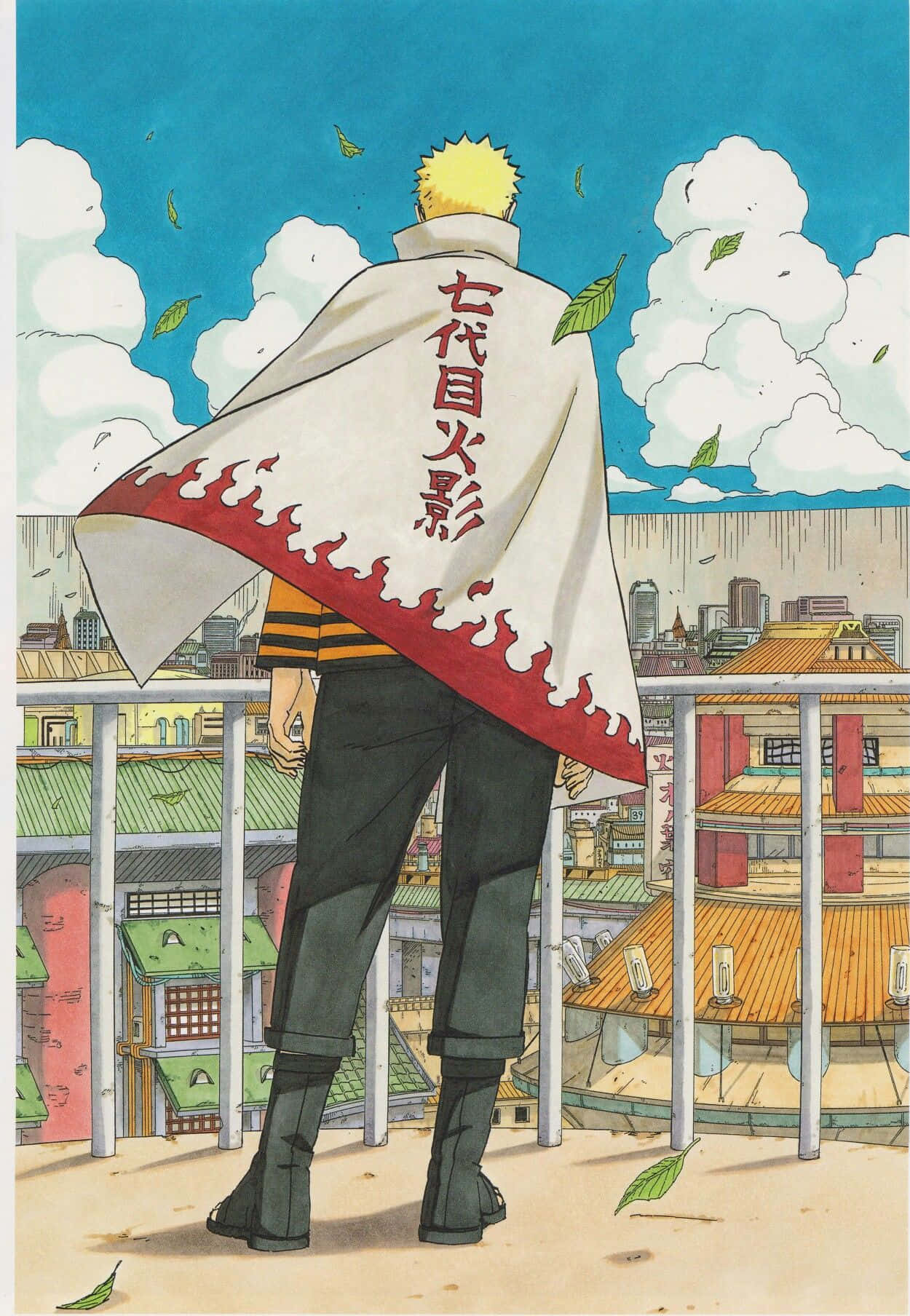 Gør dig klar til at opleve den spændende verden af ​​Naruto Shippuden på din iPhone-tapet. Wallpaper