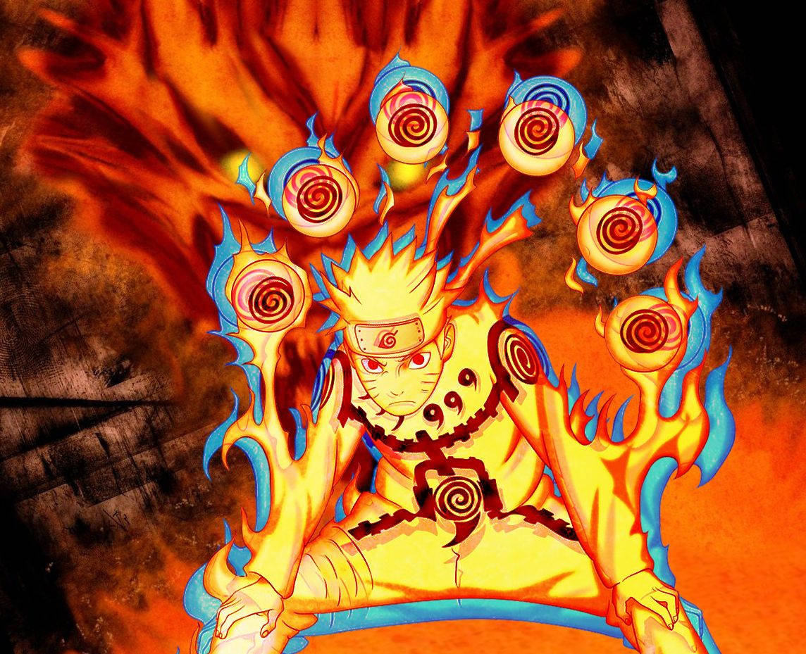 Naruto Shippuden Nine-tails Chakra Form Background