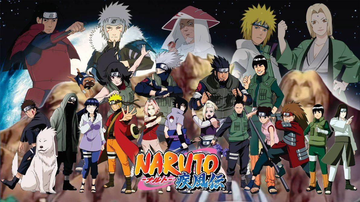 Naruto Shippuden Ninjas Of Konoha Poster Background