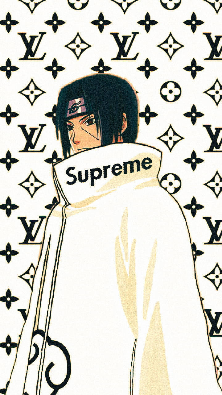 Naruto Supreme Itachi Hvid Tapet Wallpaper