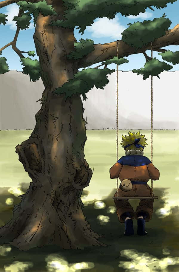 "A ninja on a Naruto Swing!" Wallpaper