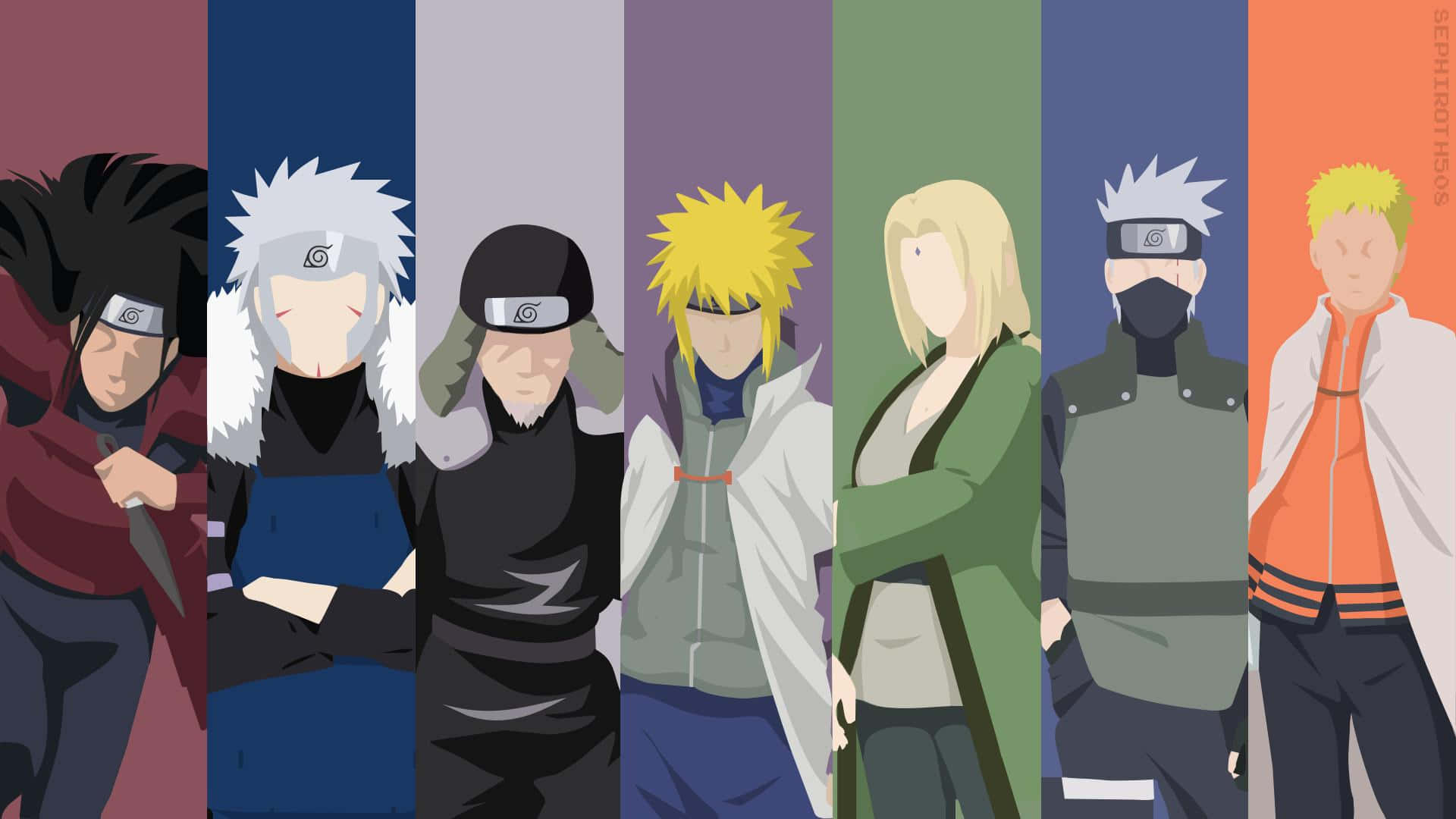 Naruto Team 7 Unites in Friendship and Adventure Wallpaper