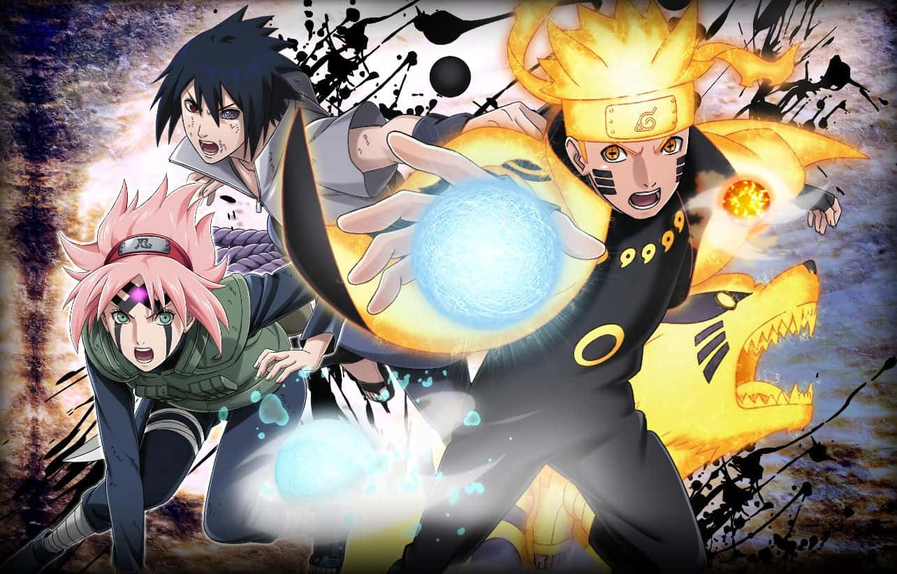 Narutoteam 7 Återförenades! Wallpaper