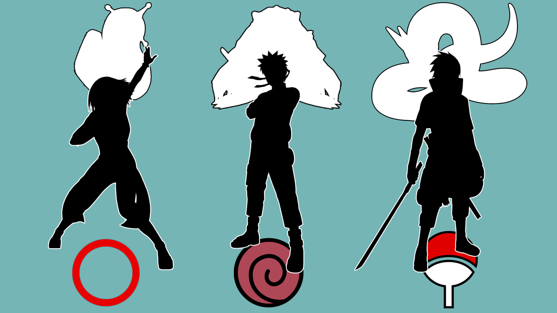 Narutoteam 7 Macht Sich Auf Ihre Reise. Wallpaper