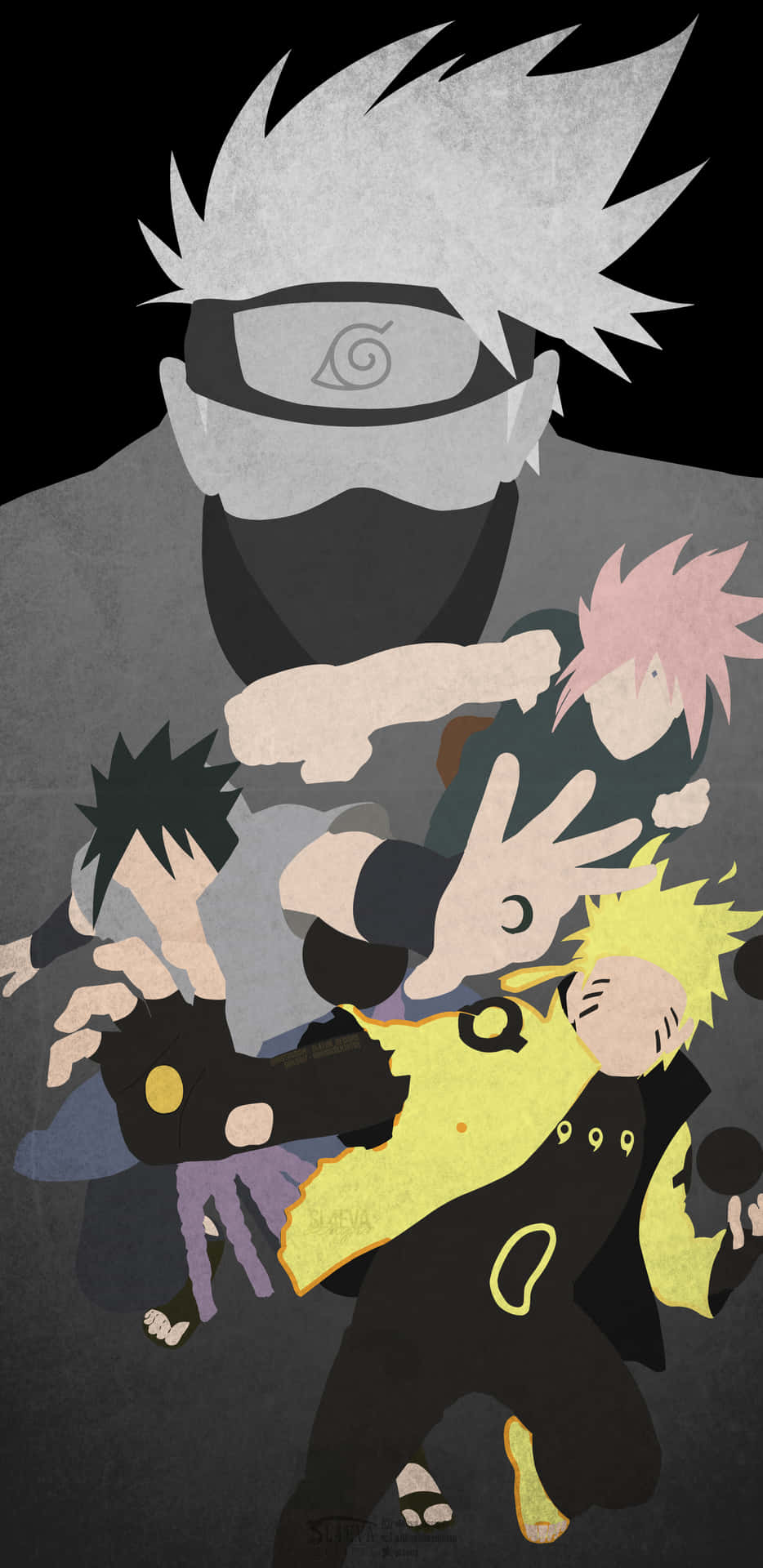 Narutoteam 7 - Unga Geniner Erövrar Världen. Wallpaper
