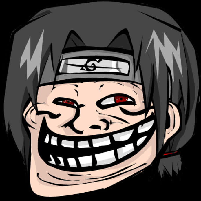 Naruto Troll Face Mashup PNG