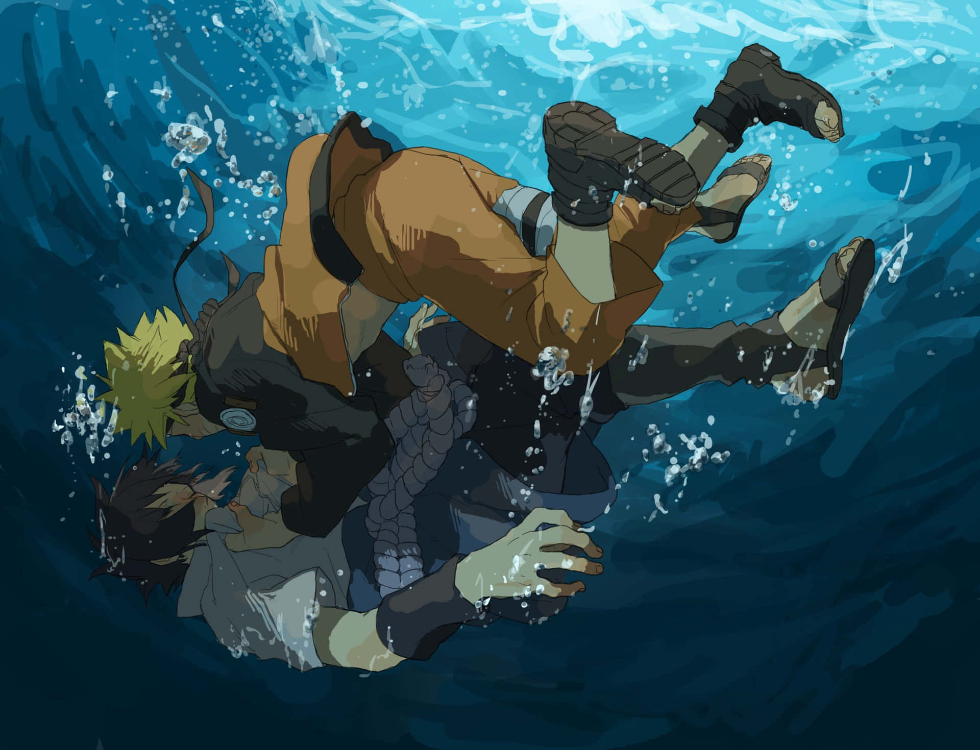 Naruto Underwater Battle Wallpaper