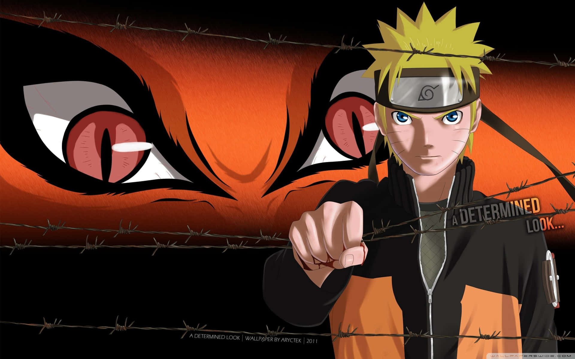 Narutouzumaki In Seinem Charakteristischen Orangefarbenen Jumpsuit. Wallpaper