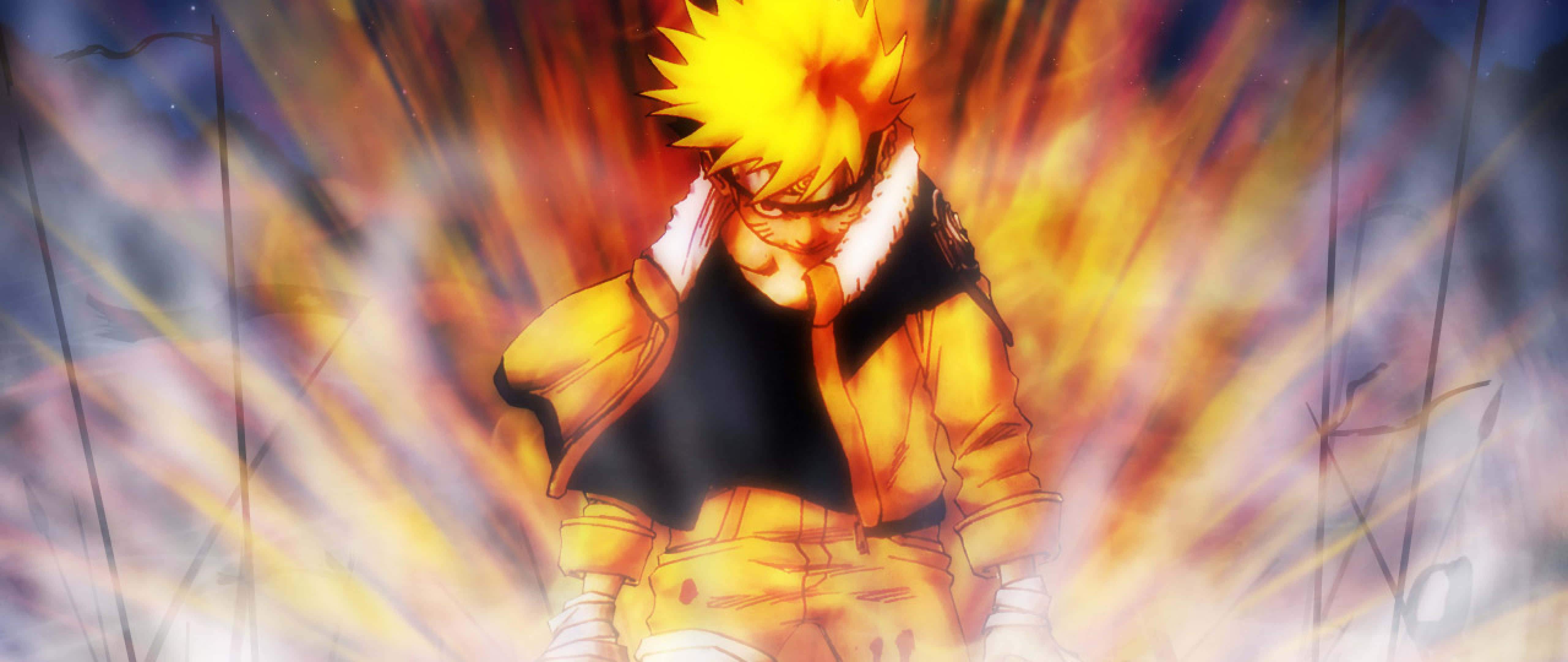 "naruto Uzumaki: Courage In The Face Of Difficulties" Wallpaper