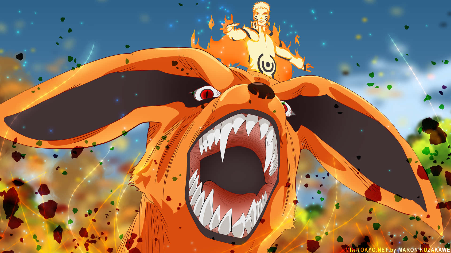 Naruto Uzumaki Klar Til At Tage Verden På! Wallpaper