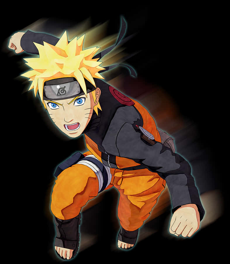 Download Naruto Uzumaki Action Pose | Wallpapers.com