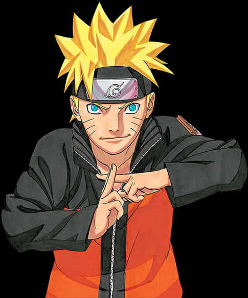 Naruto_ Uzumaki_ Anime_ Character_ Pose PNG