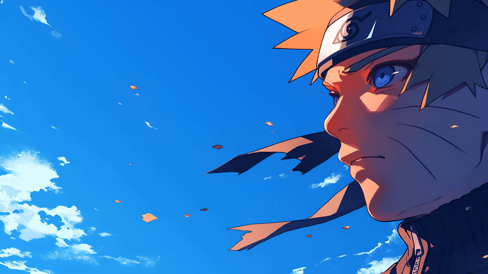Naruto Uzumaki Blue Sky Wallpaper