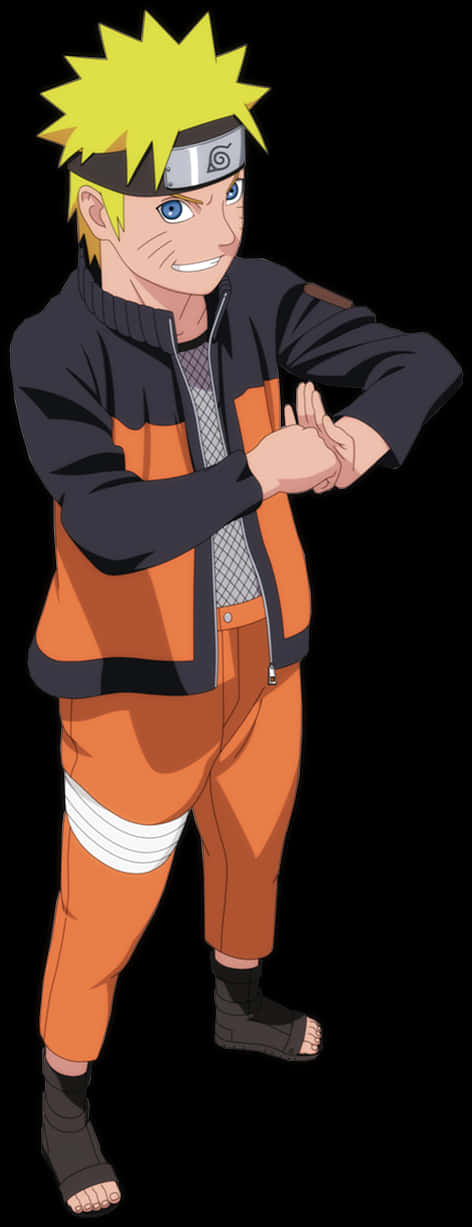 Naruto Uzumaki Character Pose PNG