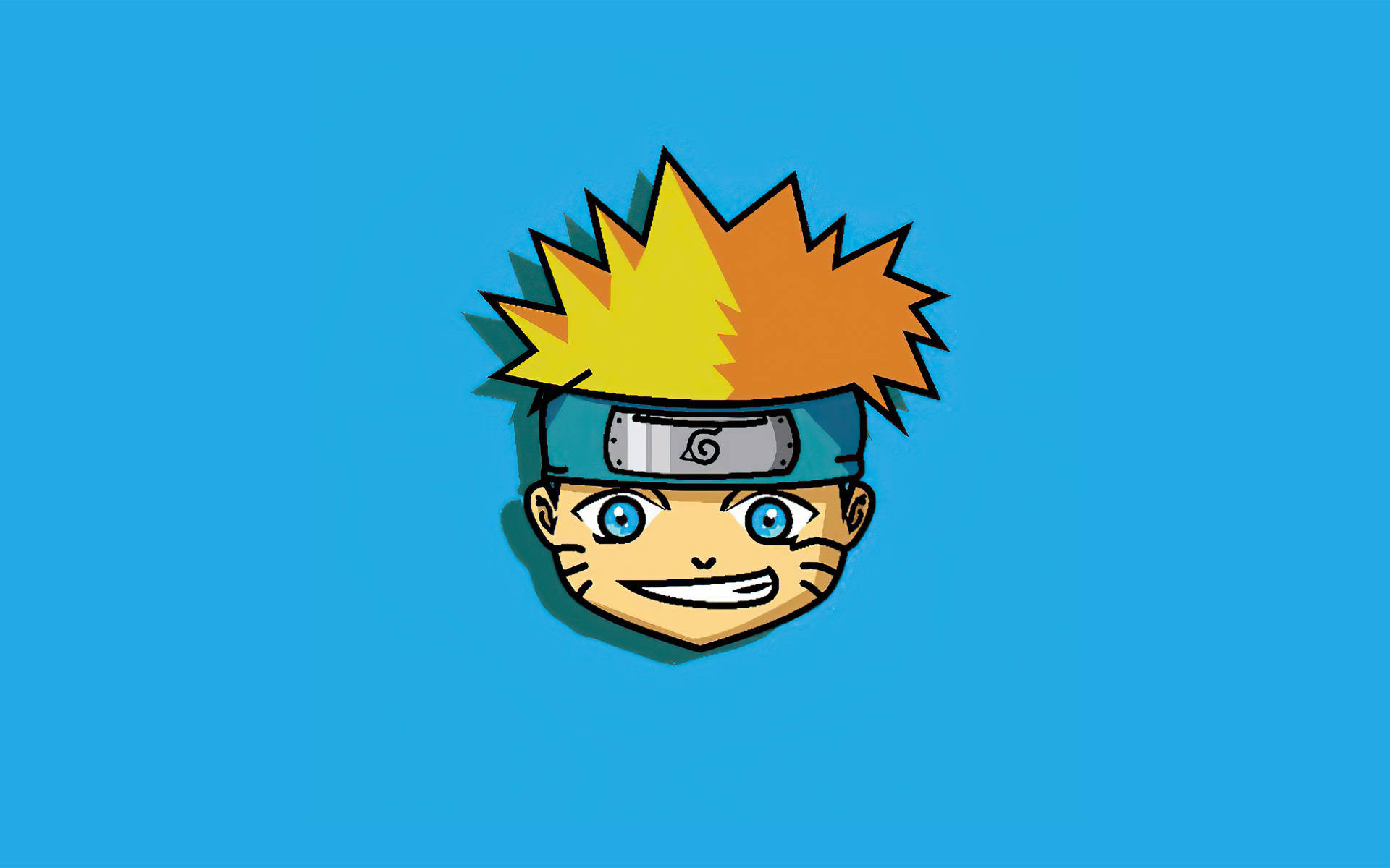 Naruto Uzumaki Chibi Head Art