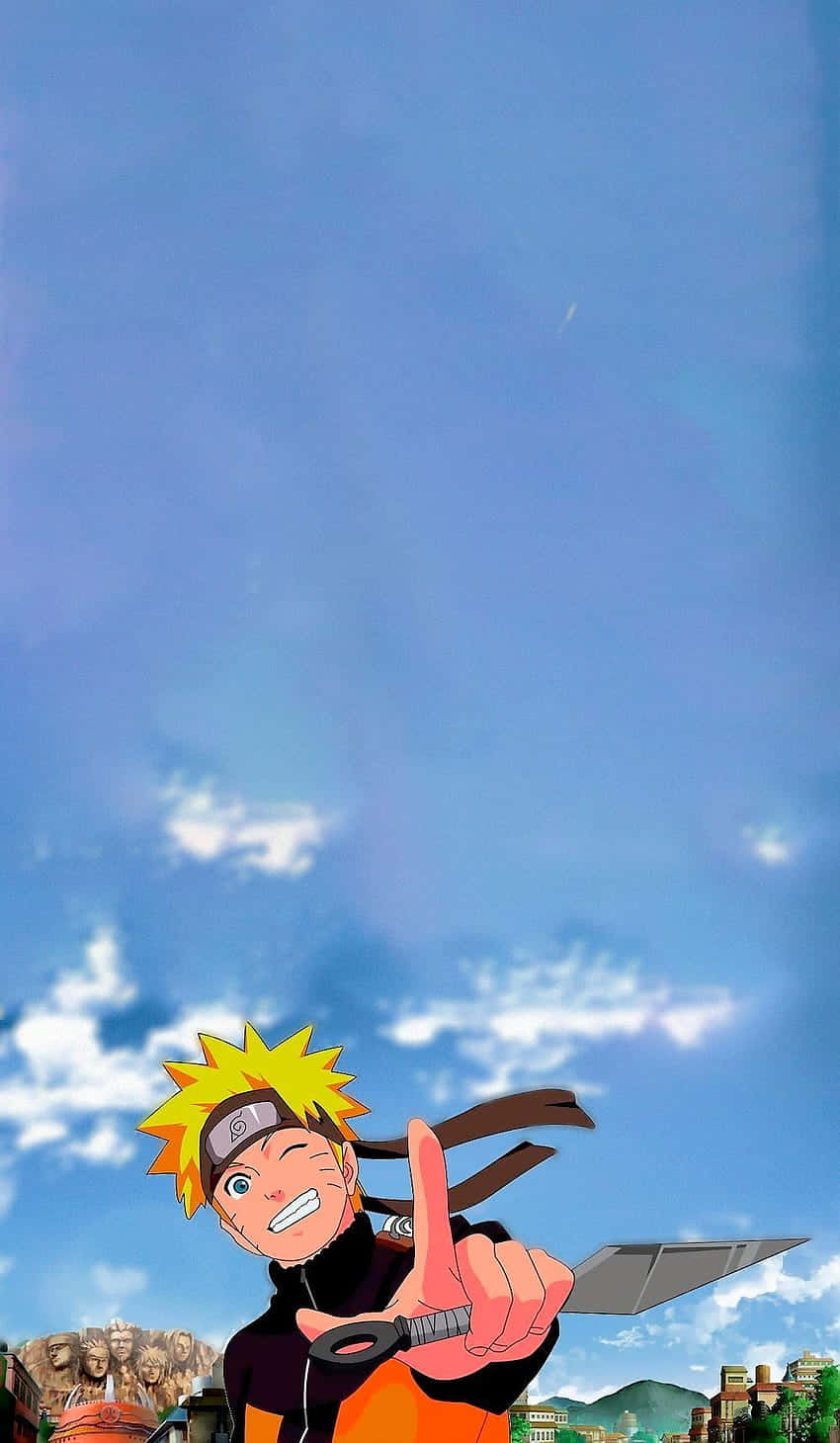 Naruto Uzumaki Kunai Opwinding Achtergrond