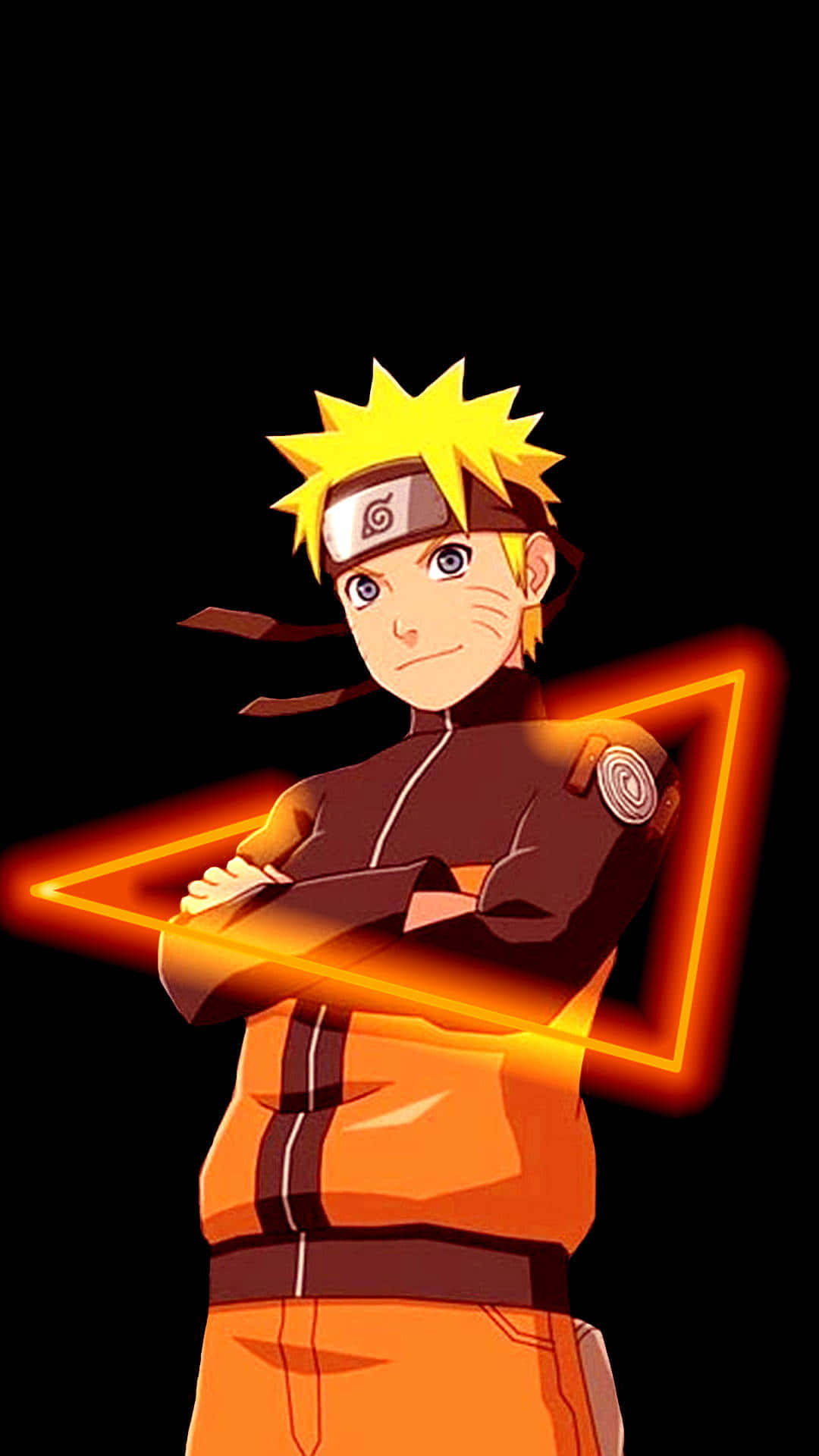 Naruto_ Uzumaki_ Neon_ Outline_ Phone_ Wallpaper Wallpaper