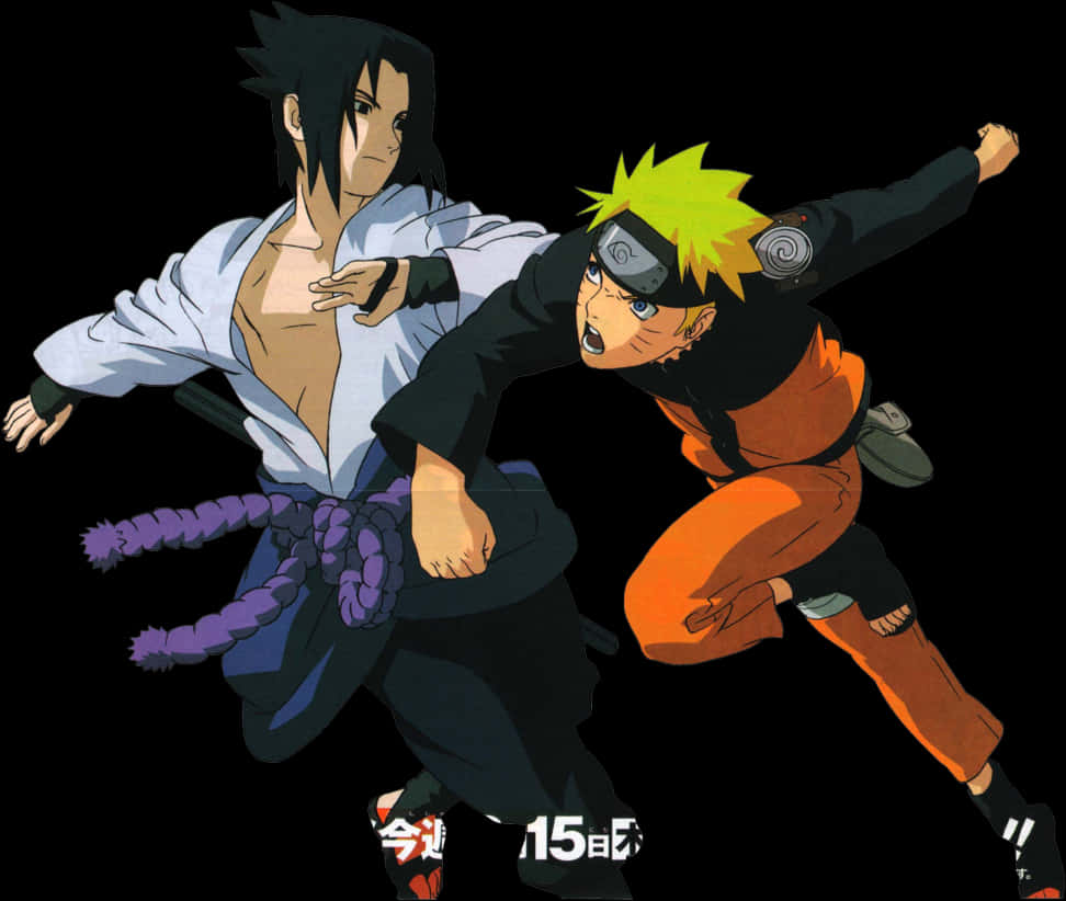 Naruto_vs_ Sasuke_ Anime_ Showdown PNG