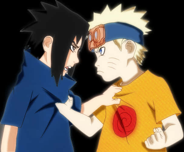 Naruto_vs_ Sasuke_ Confrontation PNG