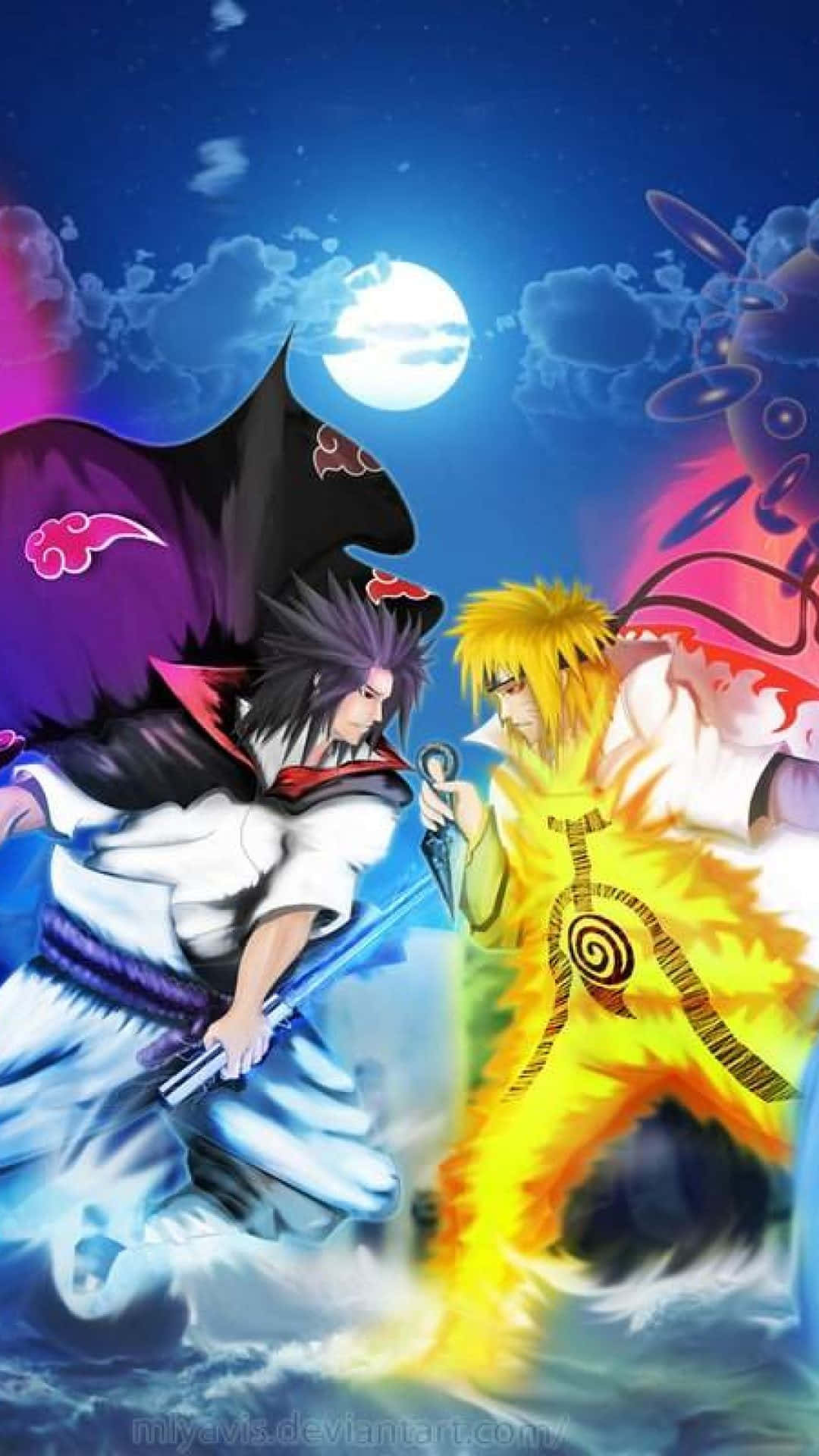 Naruto_vs_ Sasuke_ Epic_ Showdown Wallpaper