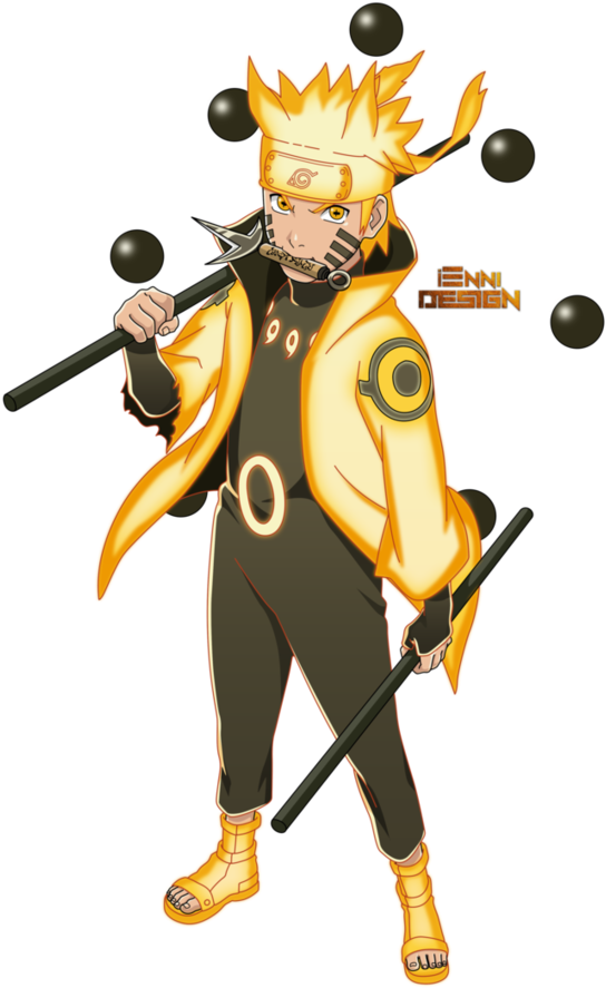 Naruto_ Uzumaki_ Sage_ Mode_ Pose PNG