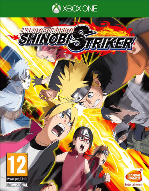 Narutoto Boruto Shinobi Striker Xbox One Cover Art PNG