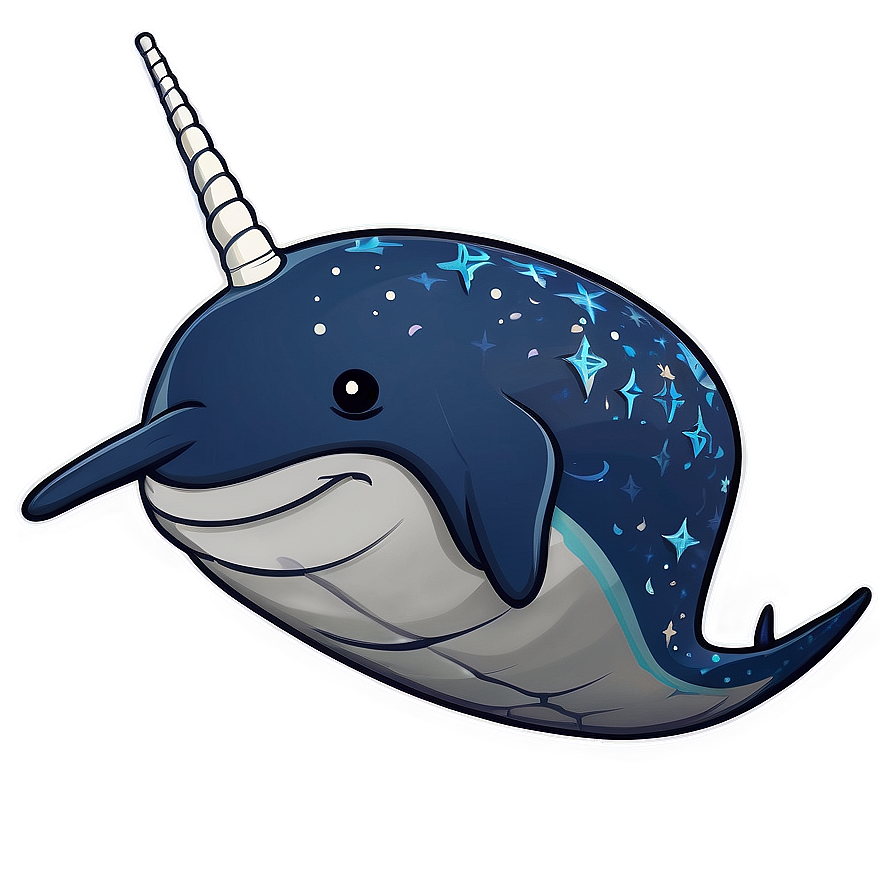 Download Narwhal In Starry Night Png 82 | Wallpapers.com