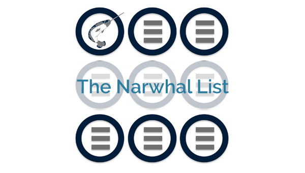 Narwhal List Graphic PNG