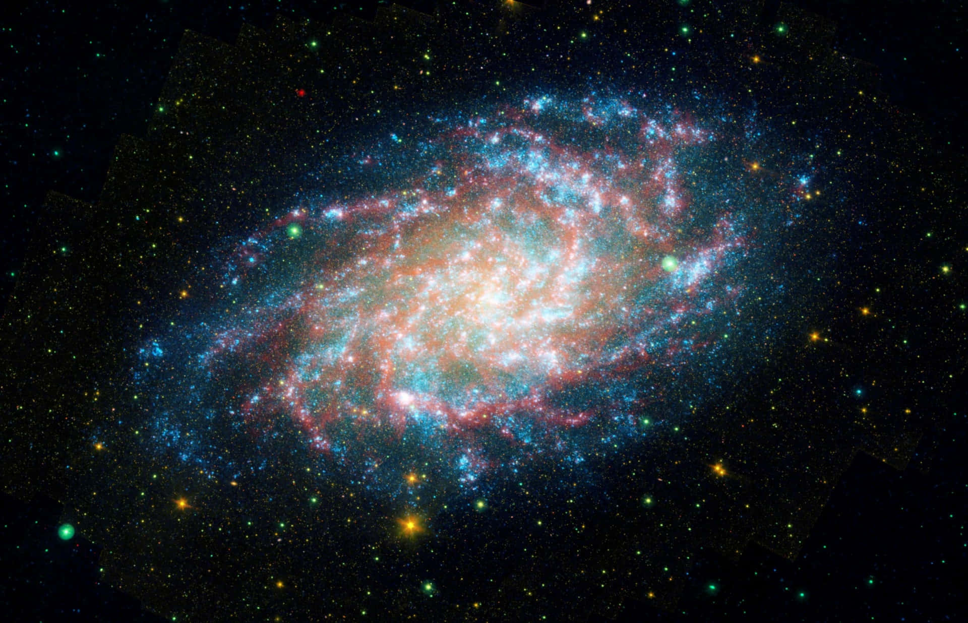 Begibdich Mit Diesem Außerweltlichen Nasa-galaxiebild Auf Eine Reise Durch Die Sterne.