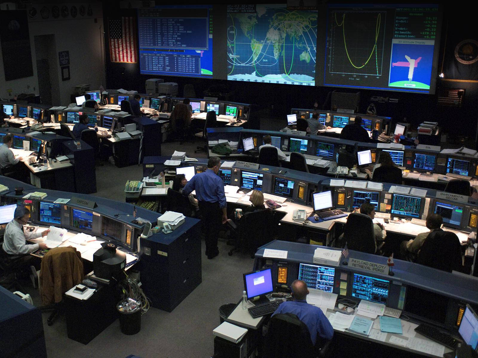 NASA Houston Computers Wallpaper