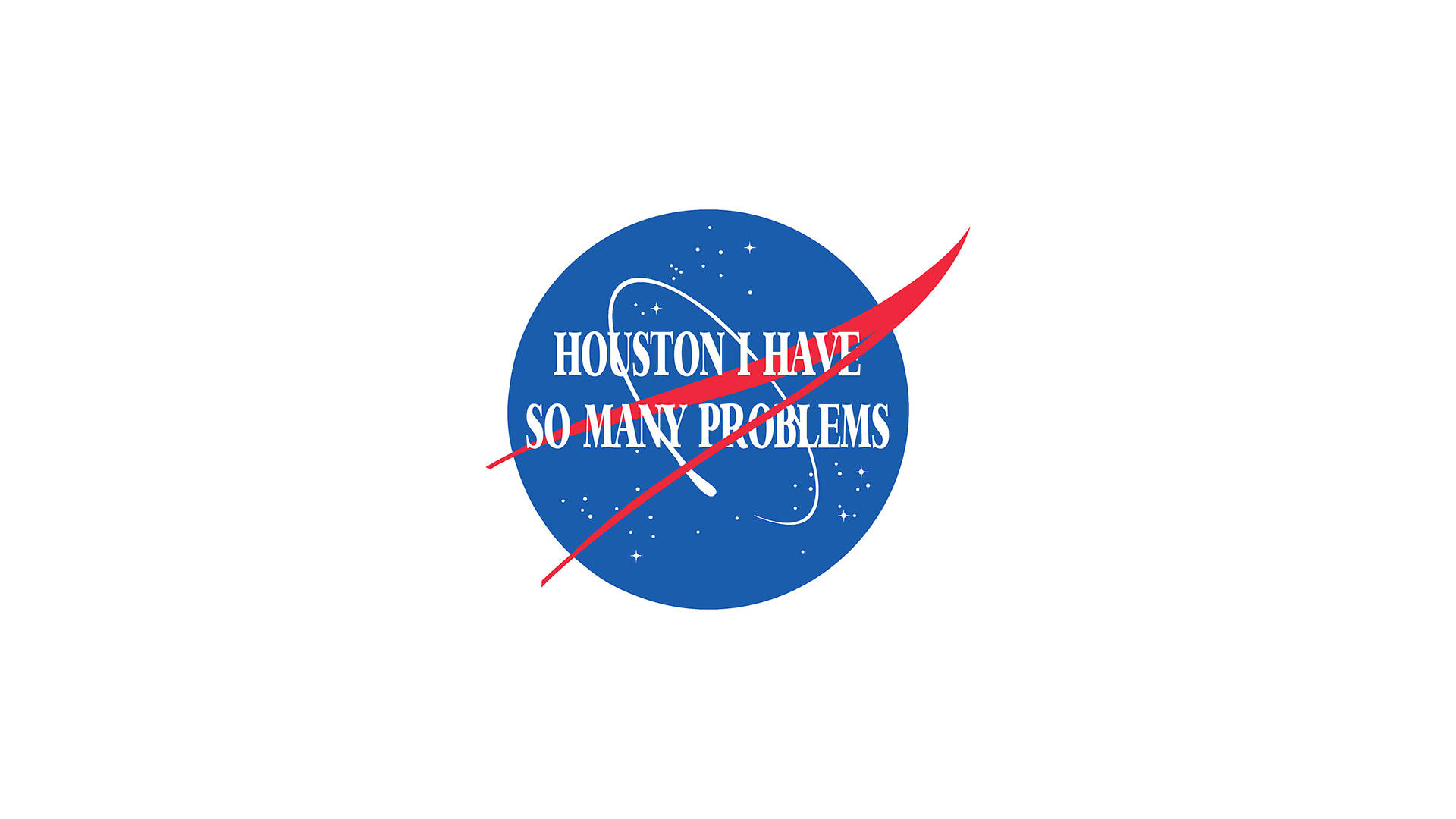 NASA Houston-Inspired Logo Wallpaper