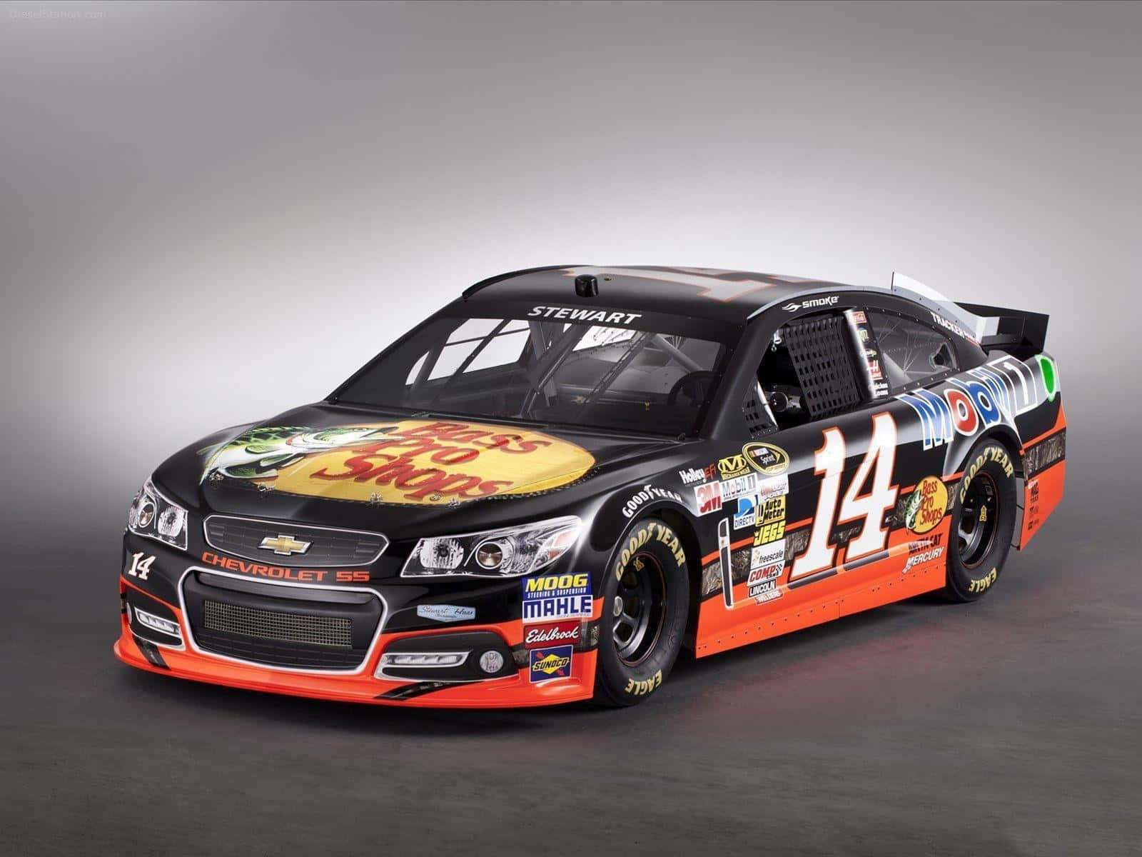 A Nascar Car With The Number 12 On It