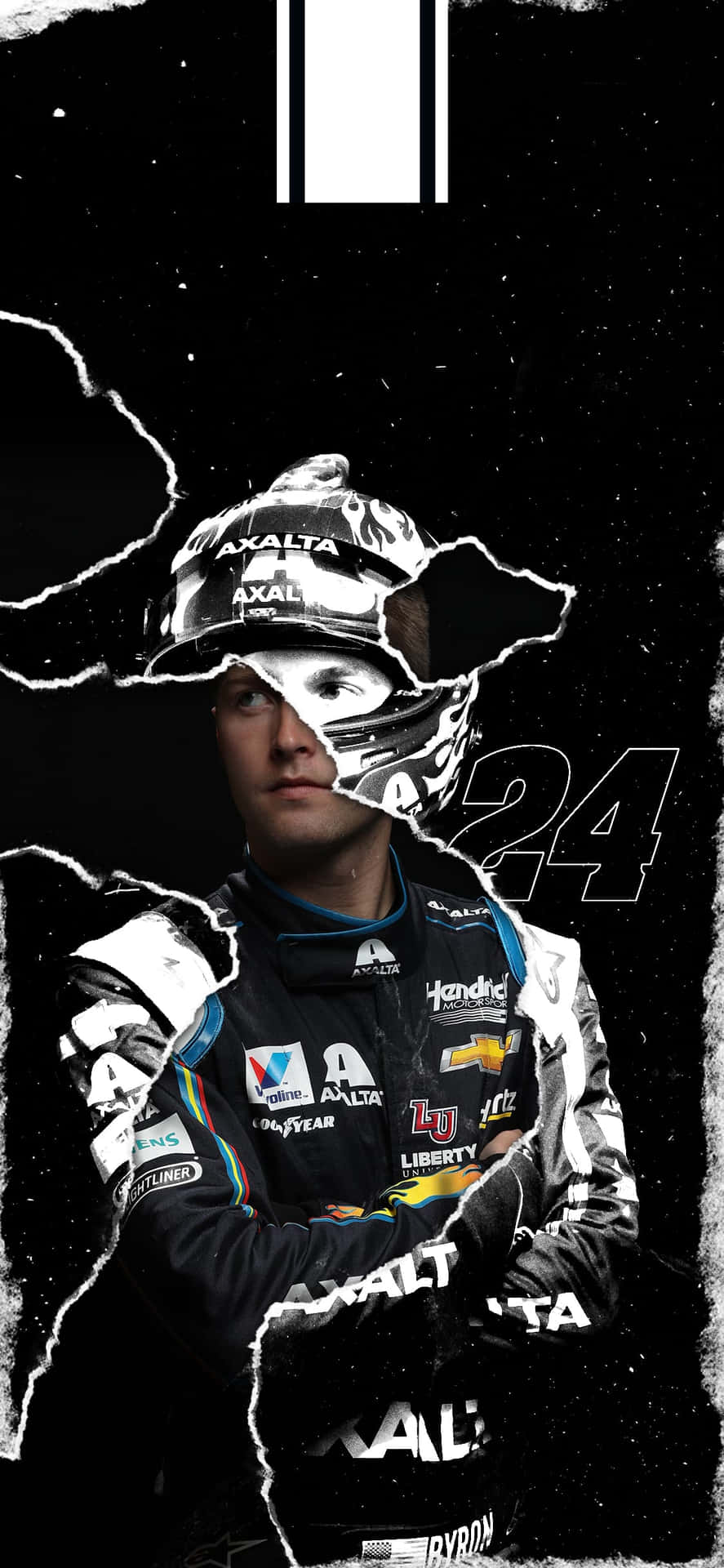 Get that competitive edge with the NASCAR iPhone Wallpaper