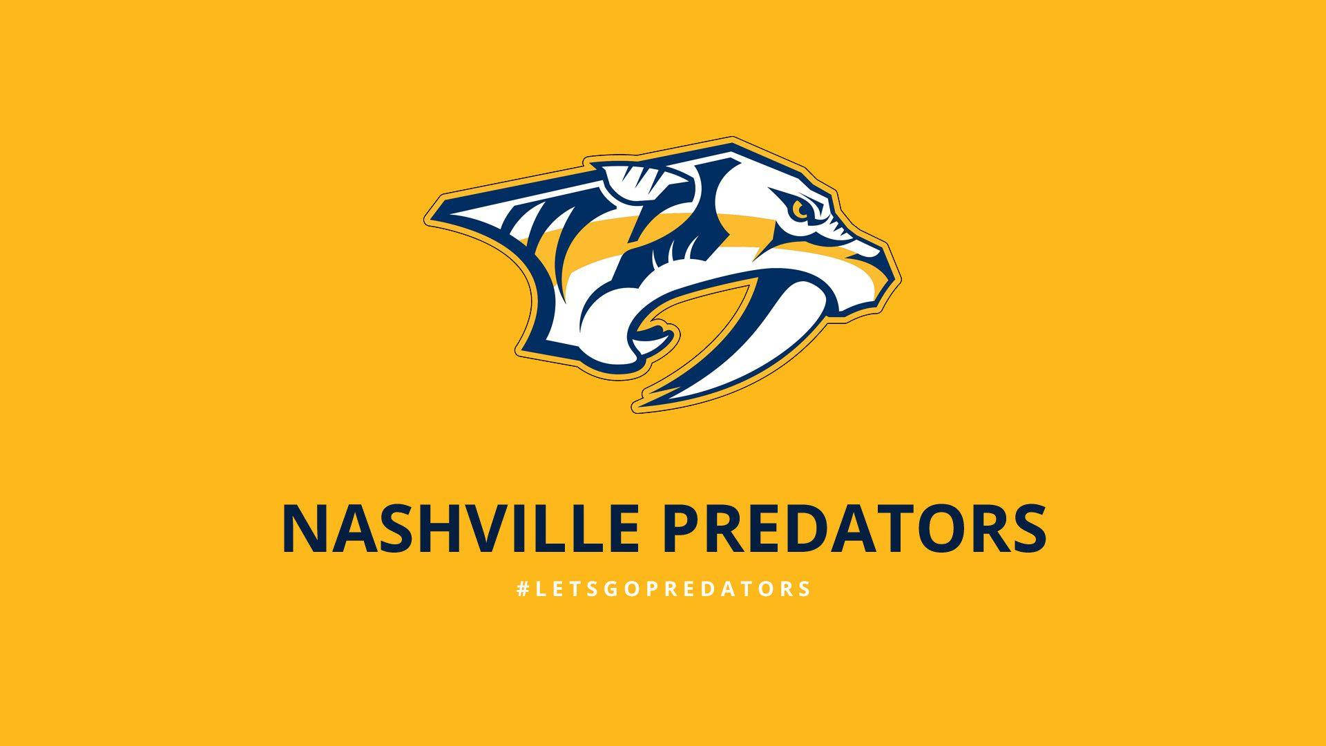 Nashville Predators With Hashtag Let's Go