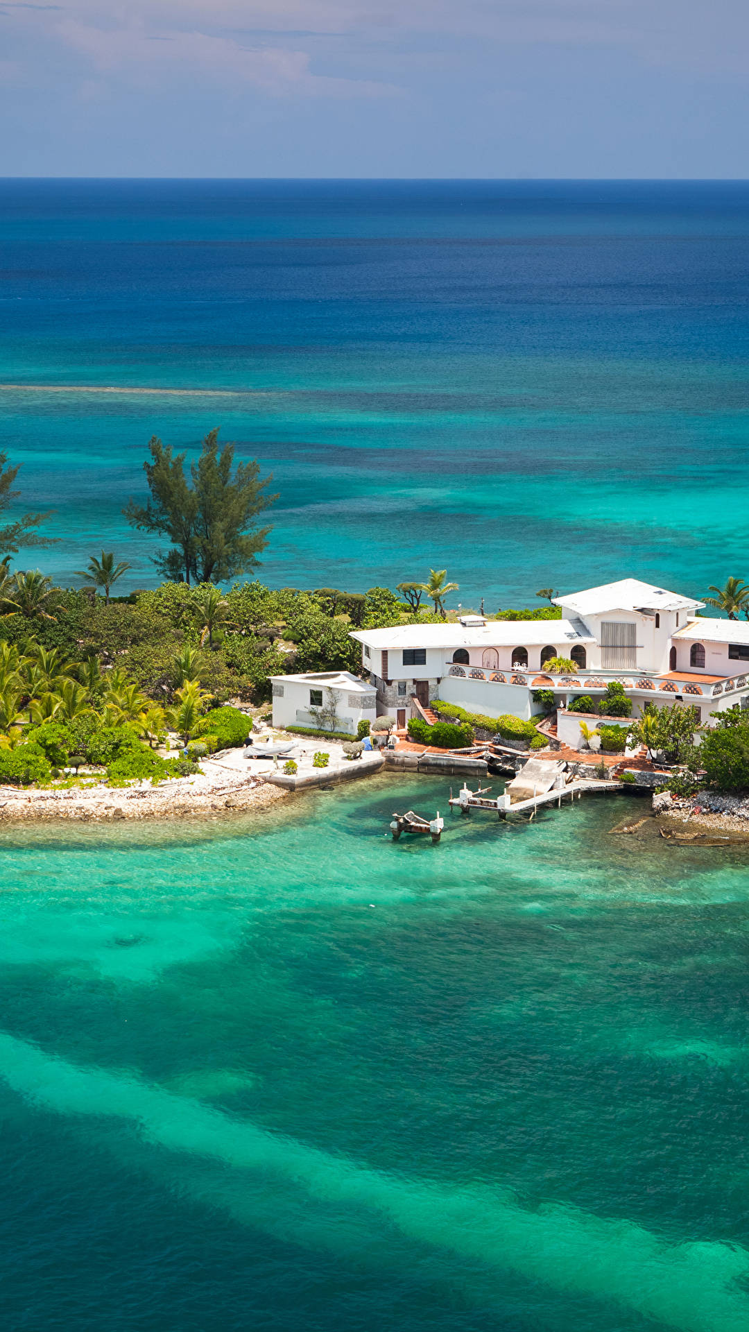 Nassau Bahamas Aerial Shot Small Resort Wallpaper